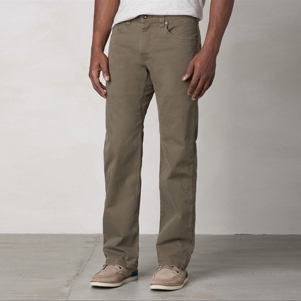 Prana Men’s Bronson Pants Outdoor Hiking New Taupe Mud Size 40W 30L